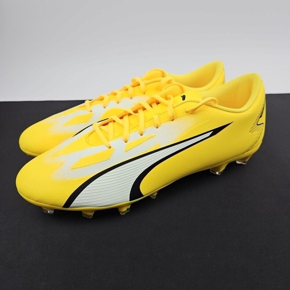 Puma Ultra Play FG/AG Voltage Pack Yellow White Black Men's Size 12.5 - Picture 3 of 7